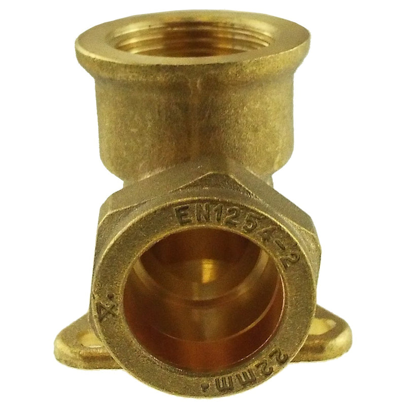 22mm Brass Wall Flange Kit with Brass Quick Connect Tap - Home & Garden > Lawn & Garden Garden watering