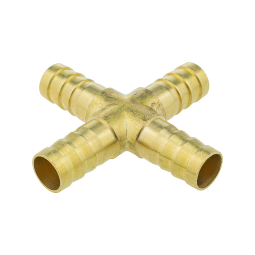 Brass Cross Joiner 10mm - Home & Garden > Lawn & Garden > Watering & Irrigation > Garden Hose Fittings & Valves Tech Hose & Fittings