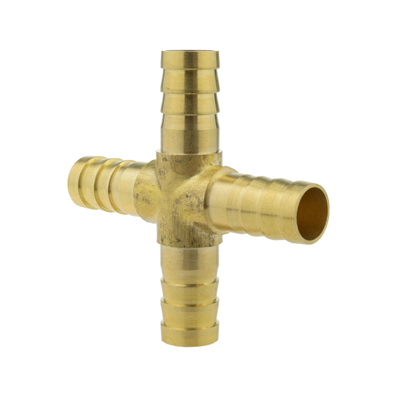 Brass Cross Joiner 10mm - Home & Garden > Lawn & Garden > Watering & Irrigation > Garden Hose Fittings & Valves Tech Hose & Fittings