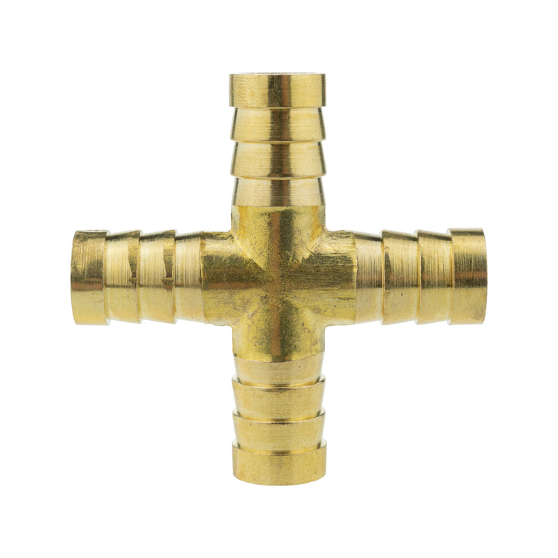 Brass Cross Joiner 12.5mm - Home & Garden > Lawn & Garden > Watering & Irrigation > Garden Hose Fittings & Valves Tech Hose & Fittings