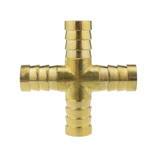 Brass Cross Joiner 12.5mm - Home & Garden > Lawn & Garden > Watering & Irrigation > Garden Hose Fittings & Valves Tech Hose & Fittings