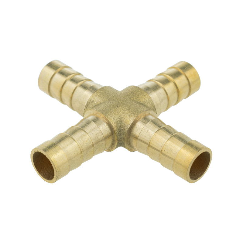 Brass Cross Joiner 8mm - Home & Garden > Lawn & Garden > Watering & Irrigation > Garden Hose Fittings & Valves Tech Hose & Fittings