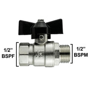 Wall Flange Kit 20mm MDPE - Bib Valve 1/2" BSP - Home & Garden > Lawn & Garden Tech Hose & Fittings