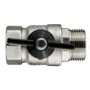 Wall Flange Kit 25mm MDPE + Bib Valve + Click Lock Male Lime - Home & Garden > Lawn & Garden Tech Hose & Fittings