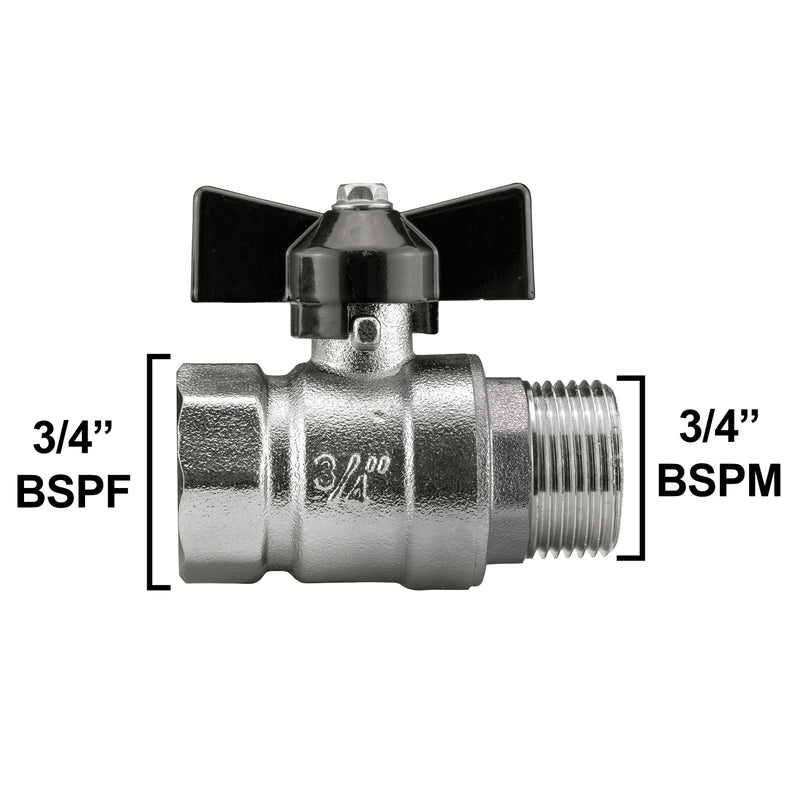 Wall Flange Kit 25mm MDPE + Bib Valve + Geka - Home & Garden > Lawn & Garden Tech Hose & Fittings