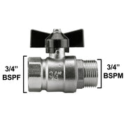 Wall Flange Kit 25mm MDPE + Bib Valve + Click Lock Male WL - Home & Garden > Lawn & Garden Tech Hose & Fittings