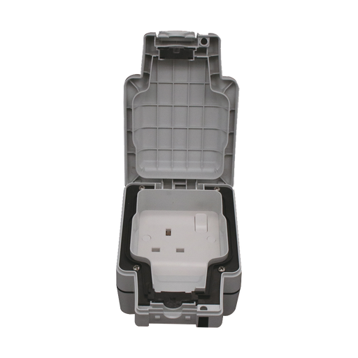 Caradok 1G 13A DP Switched Socket IP66 -