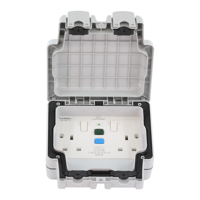 Caradok 2G 13A RCD Switched Socket -