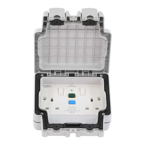 Caradok 2G 13A RCD Switched Socket -