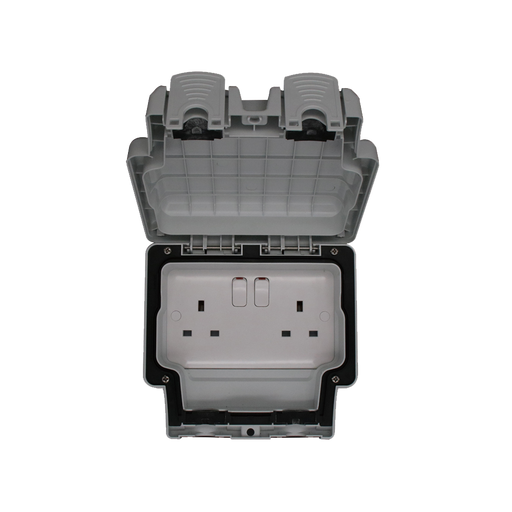 Caradok 2G 13A DP Switched Socket IP66 -