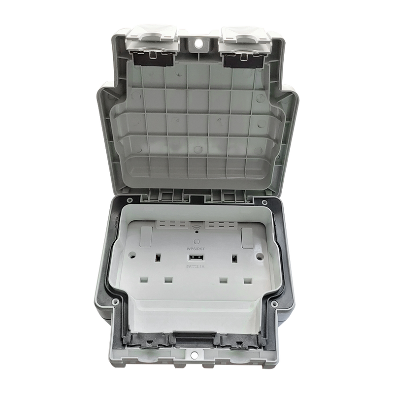 Caradok 2G Wi-Fi Extender Switched Socket USB A IP66 -