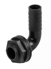 Tank Connector 90 Degree with Washer & Nut 2"BSPM - 2" Barb - Hardware > Plumbing > Plumbing Fittings & Supports > Pipe Connectors Tech Hose & Fittings