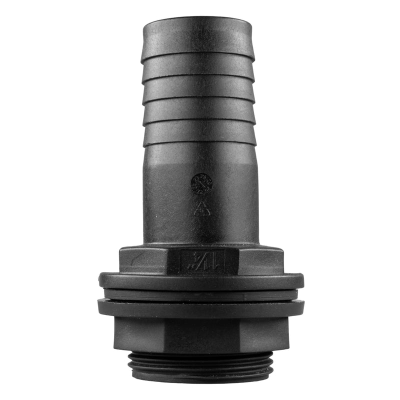 Tank Connector with Washer & Nut 1.5"BSPM - 1.5" Barb - Home & Garden > Lawn & Garden Tech Hose & Fittings