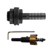 Tank Connector with Washer & Nut 1/2" BSPM - 1/2" Barb and Drill Bit - Home & Garden > Lawn & Garden Tech Hose & Fittings