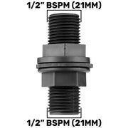 Tank Connector with Washer 1/2" BSPM and Drill Bit - Home & Garden > Lawn & Garden Tech Hose & Fittings