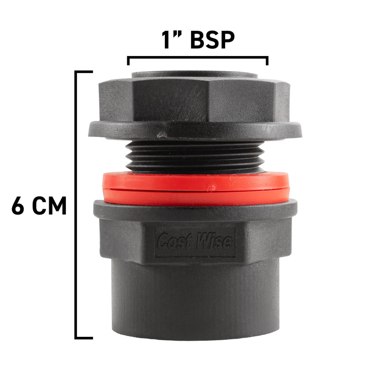 Water Butt 1" BSP Male With Female Outlet - Home & Garden > Lawn & Garden > Watering & Irrigation > Garden Hose Fittings & Valves Tech Hose & Fittings