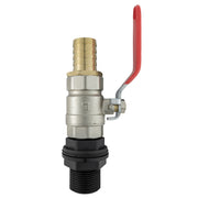 Water Butt Kit 1” BSP with Lever Valve and 25mm Brass Barb - Garden watering