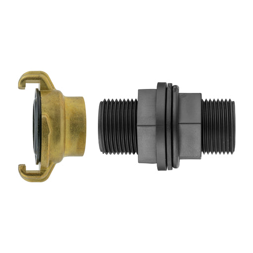 Water Butt 1” BSPM with Geka Type Claw Fitting - Garden watering