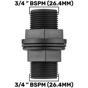 Tank Connector with Washer 3/4" BSPM and Drill Bit - Home & Garden > Lawn & Garden Tech Hose & Fittings