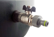 Water Butt Kit 3/4” BSP with Metal Bib Valve and Quick Connect Outlet - Garden watering