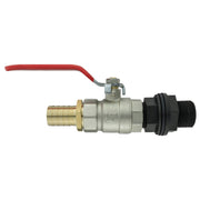 Water Butt Kit 3/4” BSP with Lever Valve and 25mm Brass Barb - Garden watering