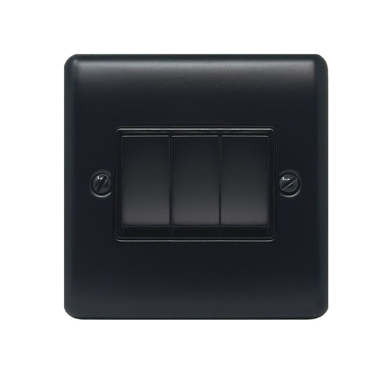 Caradok 3G 2Way 10A Switch Matt Black - Caradok - The Curve - Matt Black