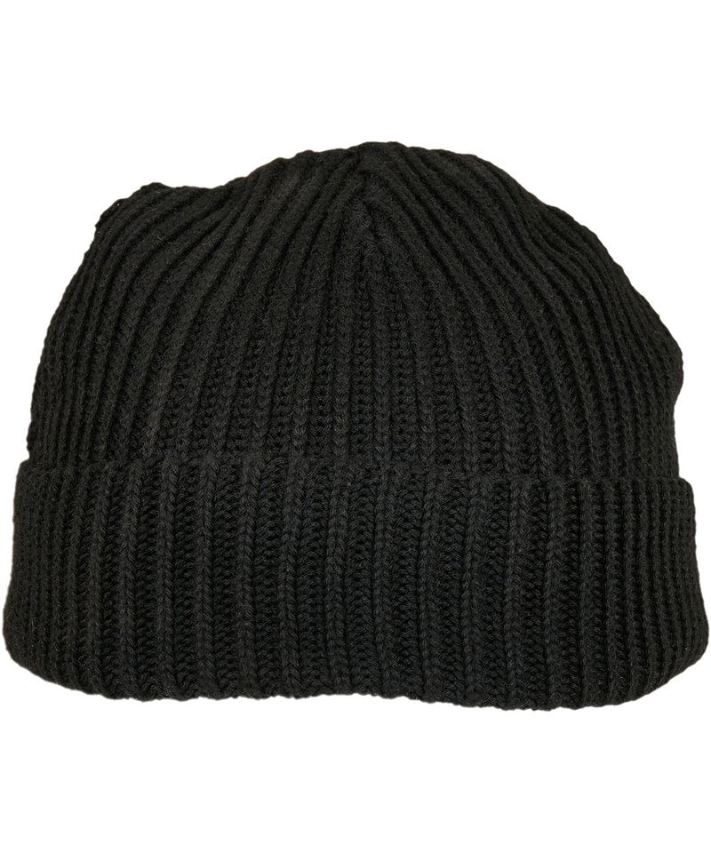 Recycled Yarn Fisherman Unisex Work Beanie Hat Black or Asphalt - Sustainable Workwear Range