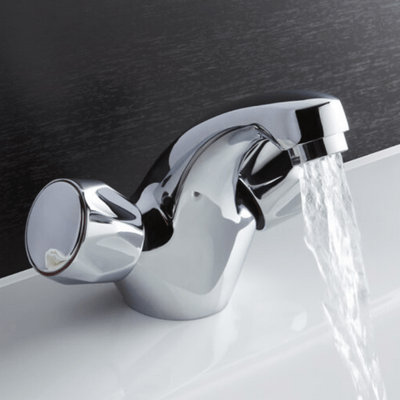 Entree Chrome Basin Mixer Tap w/ Click-Clack Waste - Bathrooms