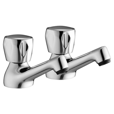 Entree Chrome Basin Taps - Bathrooms