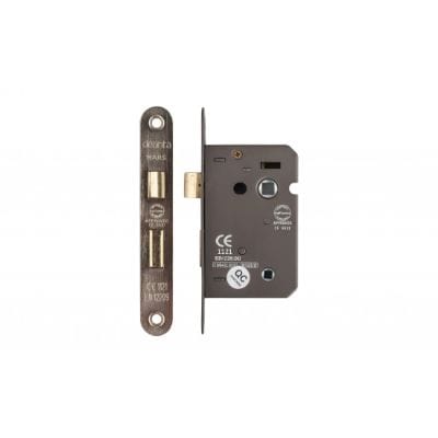 3 Lever Bathroom Lock Satin Nickel -