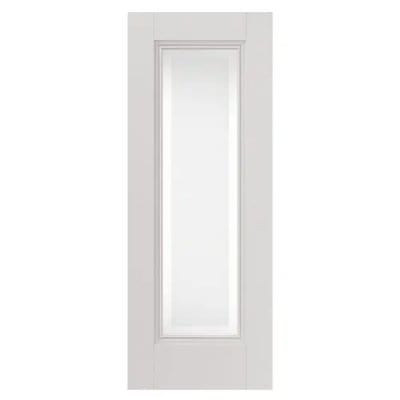 Belton White Primed Etched Glazed Internal Door - All Sizes - Doors