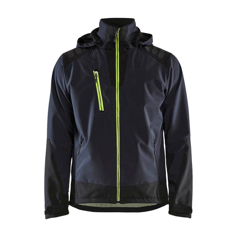 Blåkläder 4749 Stretch Hooded Softshell Jacket, wind and waterproof fabric - Apparel & Accessories > Clothing > Outerwear > Coats & Jackets > Windbreakers SOFTSHELL JACKETS
