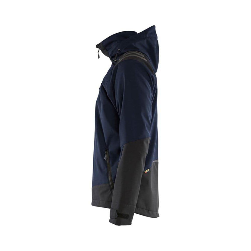 Blåkläder 4749 Stretch Hooded Softshell Jacket, wind and waterproof fabric - Apparel & Accessories > Clothing > Outerwear > Coats & Jackets > Windbreakers SOFTSHELL JACKETS