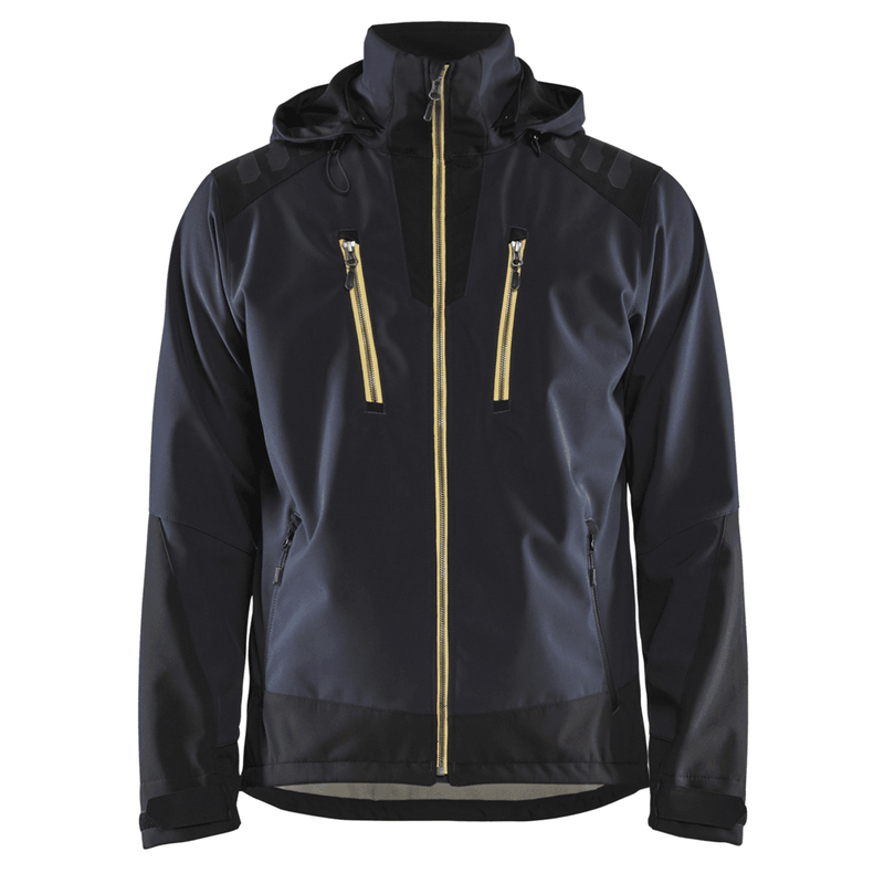 Blåkläder 4749 Stretch Hooded Softshell Jacket, wind and waterproof fabric - Apparel & Accessories > Clothing > Outerwear > Coats & Jackets > Windbreakers SOFTSHELL JACKETS
