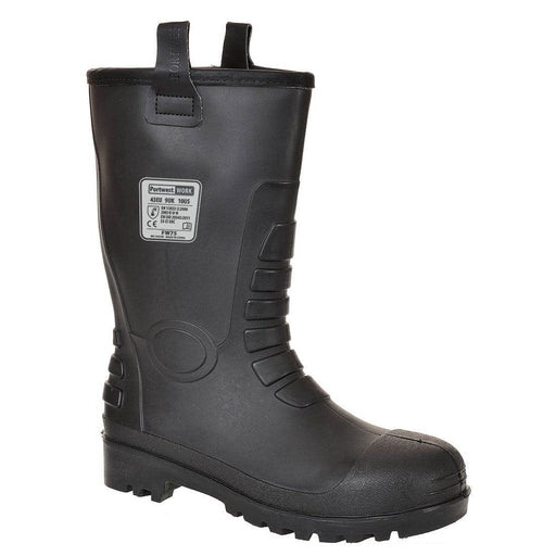 Portwest FW75 Neptune Fur Lined Waterproof Rigger Low Wellington Boot S5 CI - RIGGER BOOTS