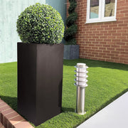 IDEALIST Lite Contemporary Light Concrete Garden Tall Square Planter, Outdoor Plant Pot H70 L33 W33 cm, 79L - Home & Garden > Lawn & Garden > Gardening > Pots & Planters > Planters