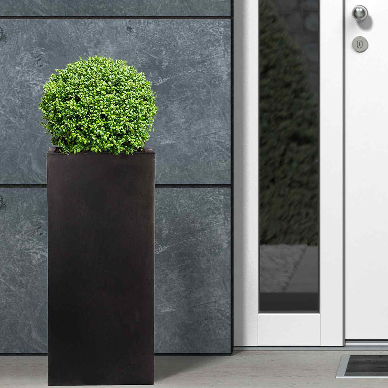 IDEALIST Lite Contemporary Light Concrete Garden Tall Square Planter, Outdoor Plant Pot H80 L40 W40 cm, 132L - Home & Garden > Lawn & Garden > Gardening > Pots & Planters > Planters