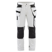 Blaklader 1079 4-Way Stretch Painters Work Trousers White/Dark grey / 34" Waist, Regular Leg - KNEE PAD TROUSERS