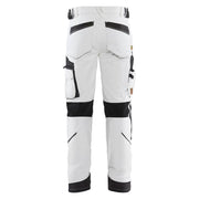 Blaklader 1089 4-Way Stretch Painters Work Trousers White/Dark Grey, 34" Waist Short Leg - Apparel & Accessories > Clothing > Uniforms & Workwear > Contractor Pants & Coveralls SALE TROUSERS