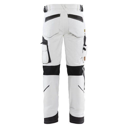 Blaklader 1089 4-Way Stretch Painters Work Trousers White/Dark Grey, 34" Waist Short Leg - Apparel & Accessories > Clothing > Uniforms & Workwear > Contractor Pants & Coveralls SALE TROUSERS