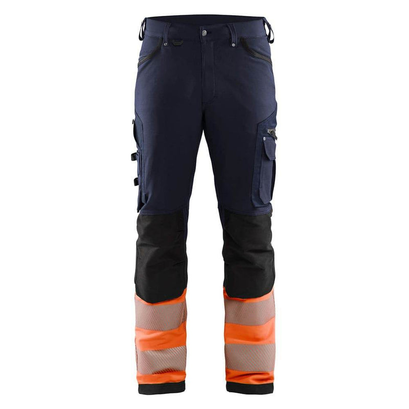 Blaklader 1193 Hi-Vis 4-Way Stretch Work Trousers - HI-VIS TROUSERS