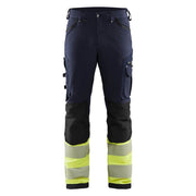 Blaklader 1193 Hi-Vis 4-Way Stretch Work Trousers - HI-VIS TROUSERS