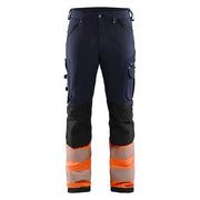 Blaklader 1193 Hi-Vis 4-Way Stretch Work Trousers - HI-VIS TROUSERS