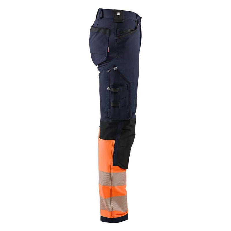 Blaklader 1193 Hi-Vis 4-Way Stretch Work Trousers - HI-VIS TROUSERS