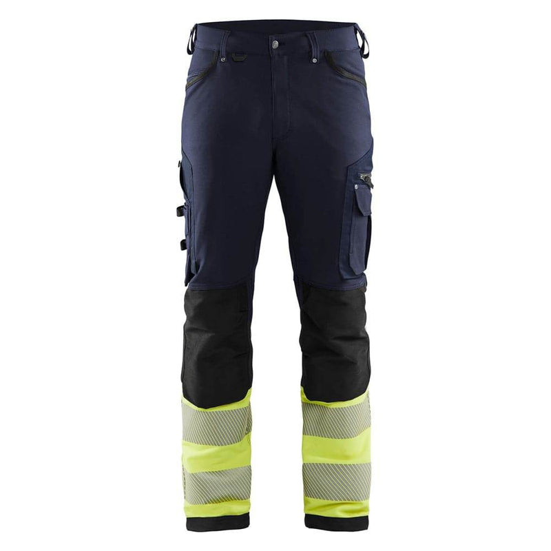 Blaklader 1193 Hi-Vis 4-Way Stretch Work Trousers - HI-VIS TROUSERS