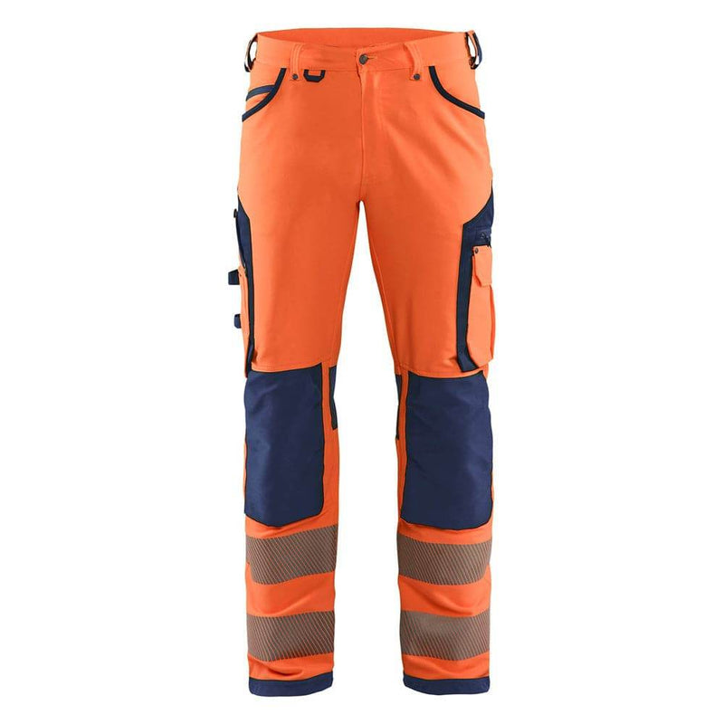 Blaklader 1197 Hi-Vis 4-Way Stretch Work Trousers - HI-VIS TROUSERS