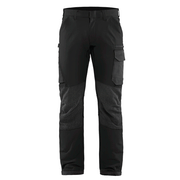 Blaklader 1422 4-Way Stretch Service Work Trousers Black / Dark Grey - BASIC & REAPER TROUSERS