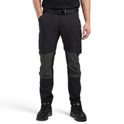 Blaklader 1422 4-Way Stretch Service Work Trousers Black / Dark Grey - BASIC & REAPER TROUSERS