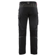 Blaklader 1422 4-Way Stretch Service Work Trousers Black / Red - BASIC & REAPER TROUSERS