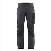 Blaklader 1422 4-Way Stretch Service Work Trousers Mid Grey / Black - BASIC & REAPER TROUSERS